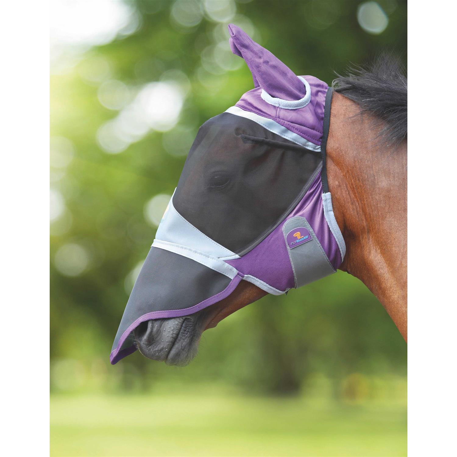 Shires Deluxe with Ears Nose Fly Mask - Image 4