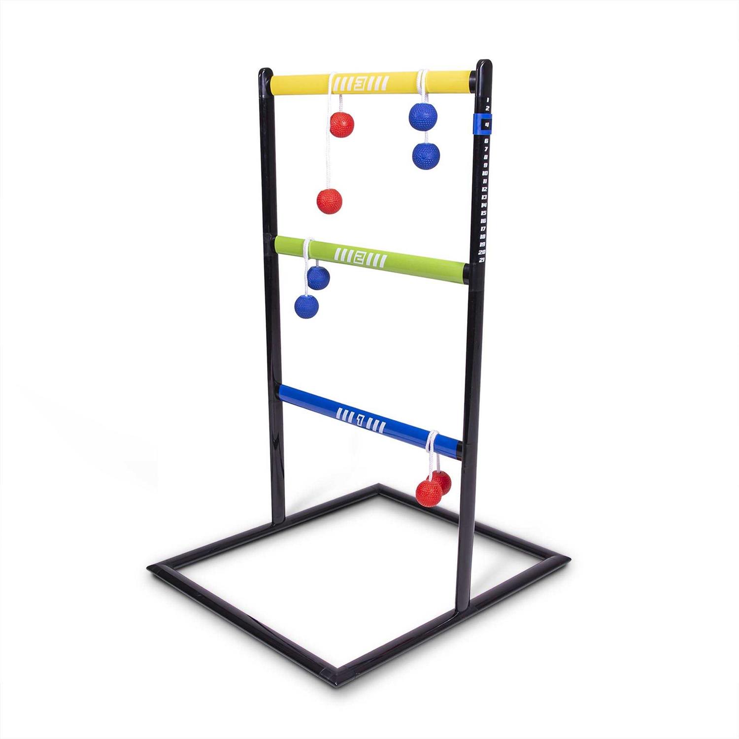 GoSports Ladder Toss Indoor/Outdoor Game Set with 6 Soft Rubber Bolo Balls - Image 5
