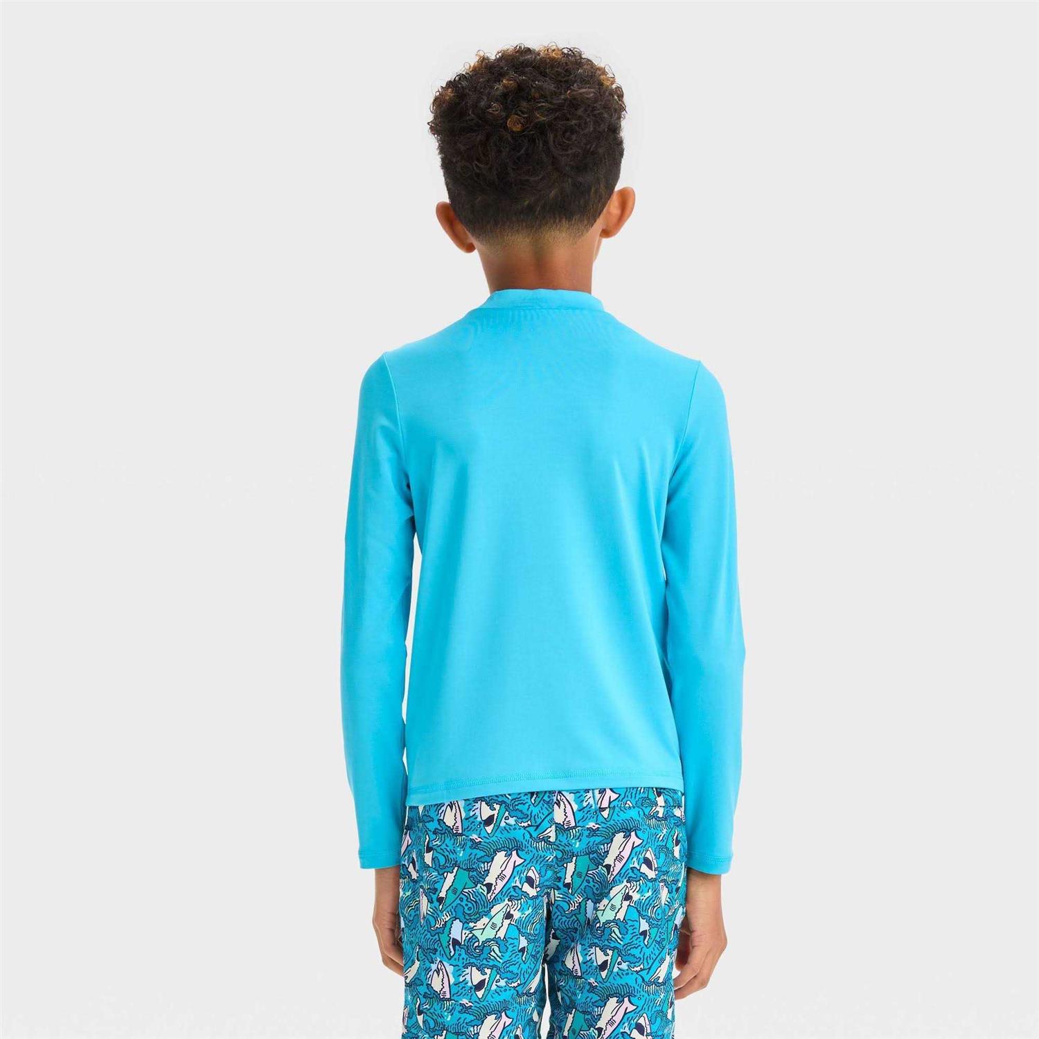 Alternative view of Boys' Cat & Jack Solid Rash Guard Top
