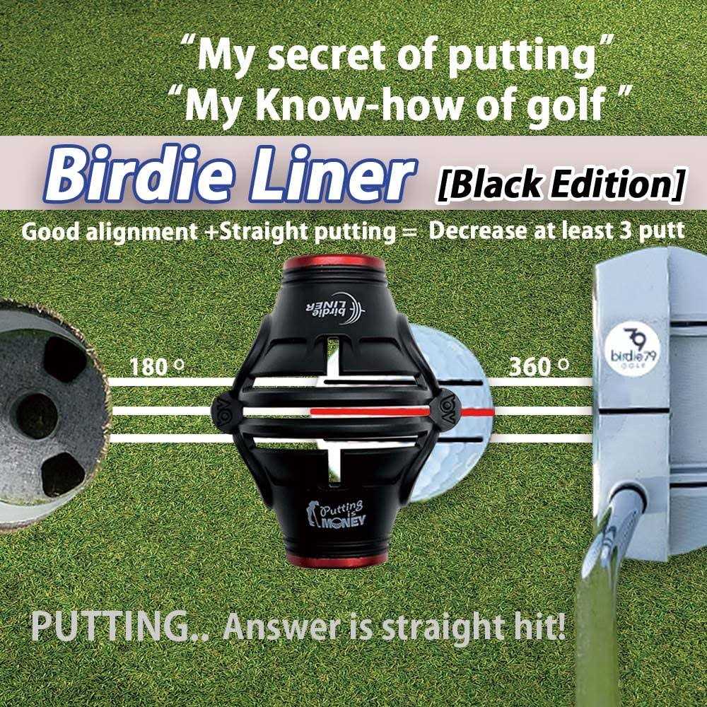 BIRDIE79 Premium Quality360-Degree Birdie Liner Drawing Alignment Tool Kit 360-Degree Triple 3-Line Golf Ball Marker Stencil with Gift Box - Image 3