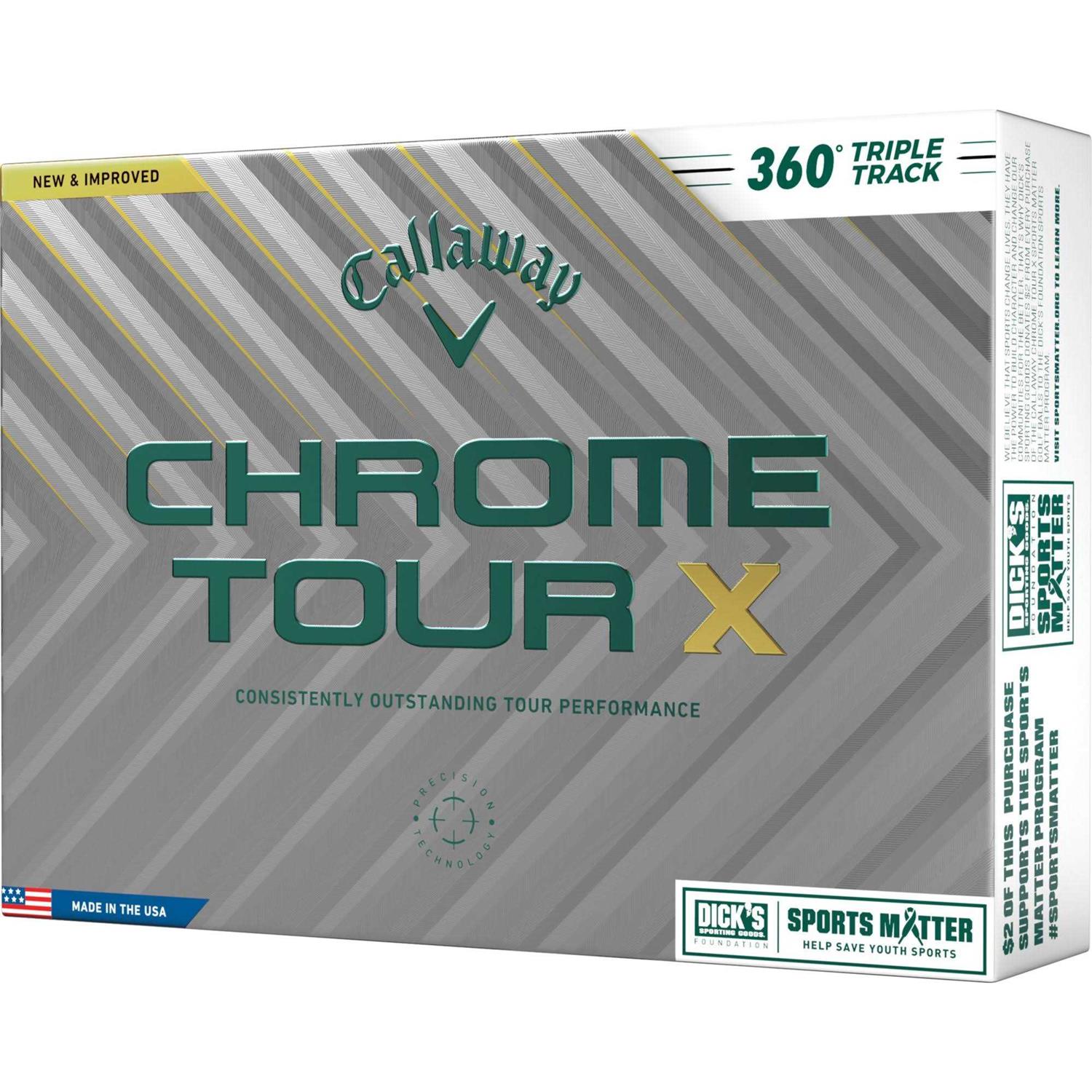 Callaway 2024 Chrome Tour Triple Track 360 Sports Matter Golf Balls