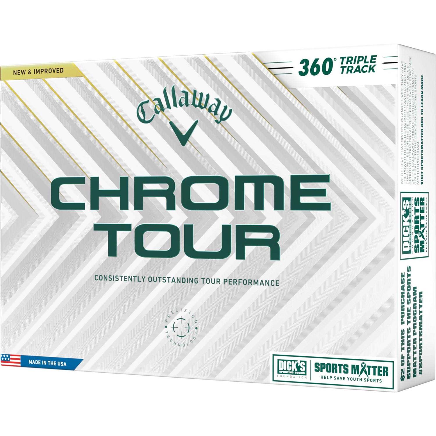 Callaway 2024 Chrome Tour Triple Track 360 Sports Matter Golf Balls