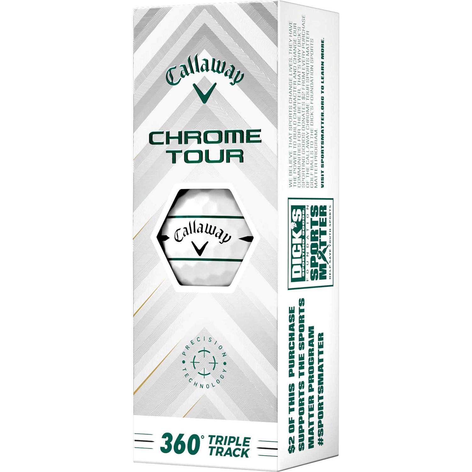 Alternative view of Callaway 2024 Chrome Tour Triple Track 360 Sports Matter Golf Balls