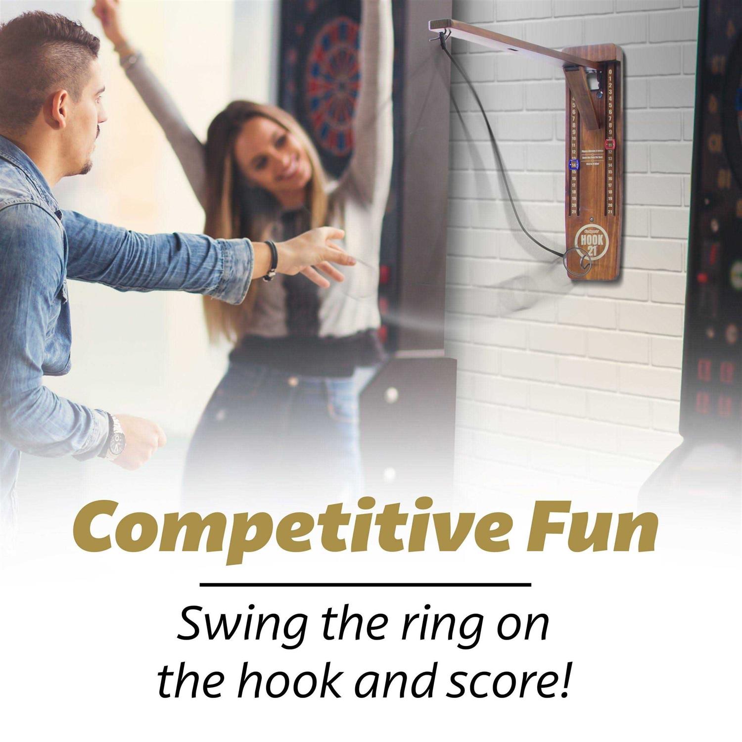 GoSports Hook 21 Wall Mount Ring Swing Game - Image 3