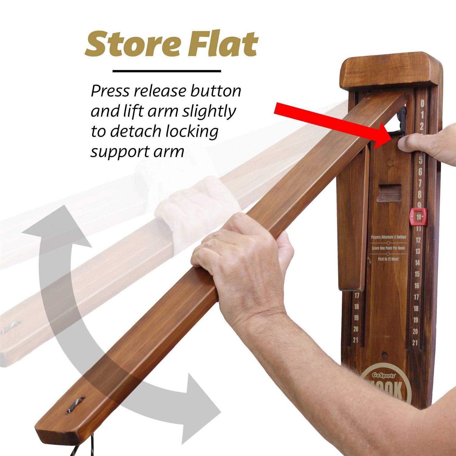 GoSports Hook 21 Wall Mount Ring Swing Game - Image 4