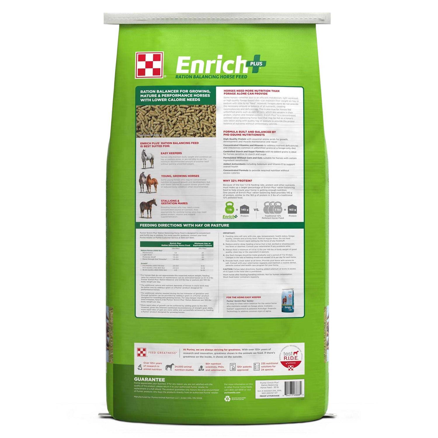 Purina Enrich Plus Ration Balancing Horse Feed - Image 3