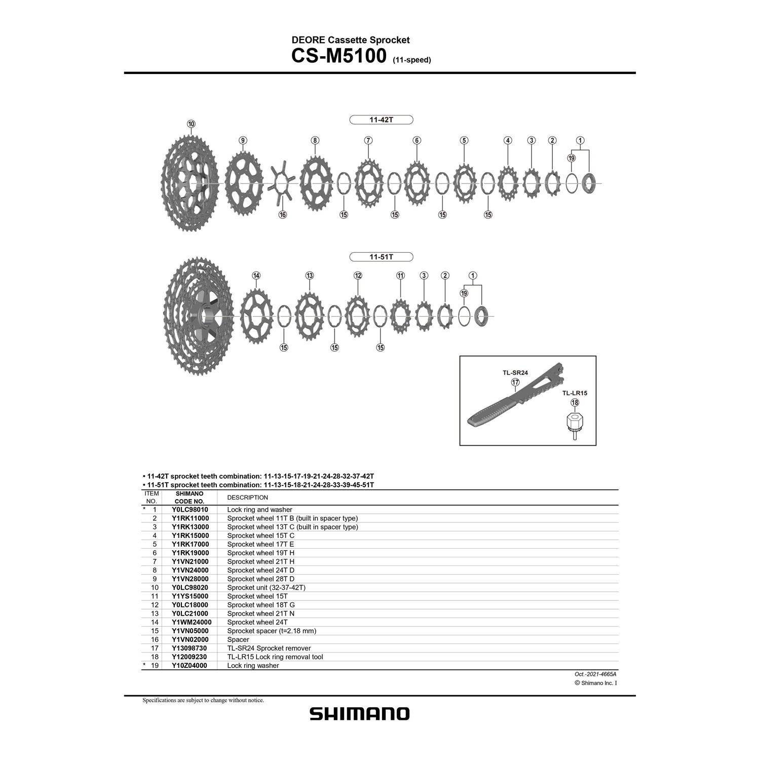 Shimano CS-M5100 Deore Cassette - Image 3