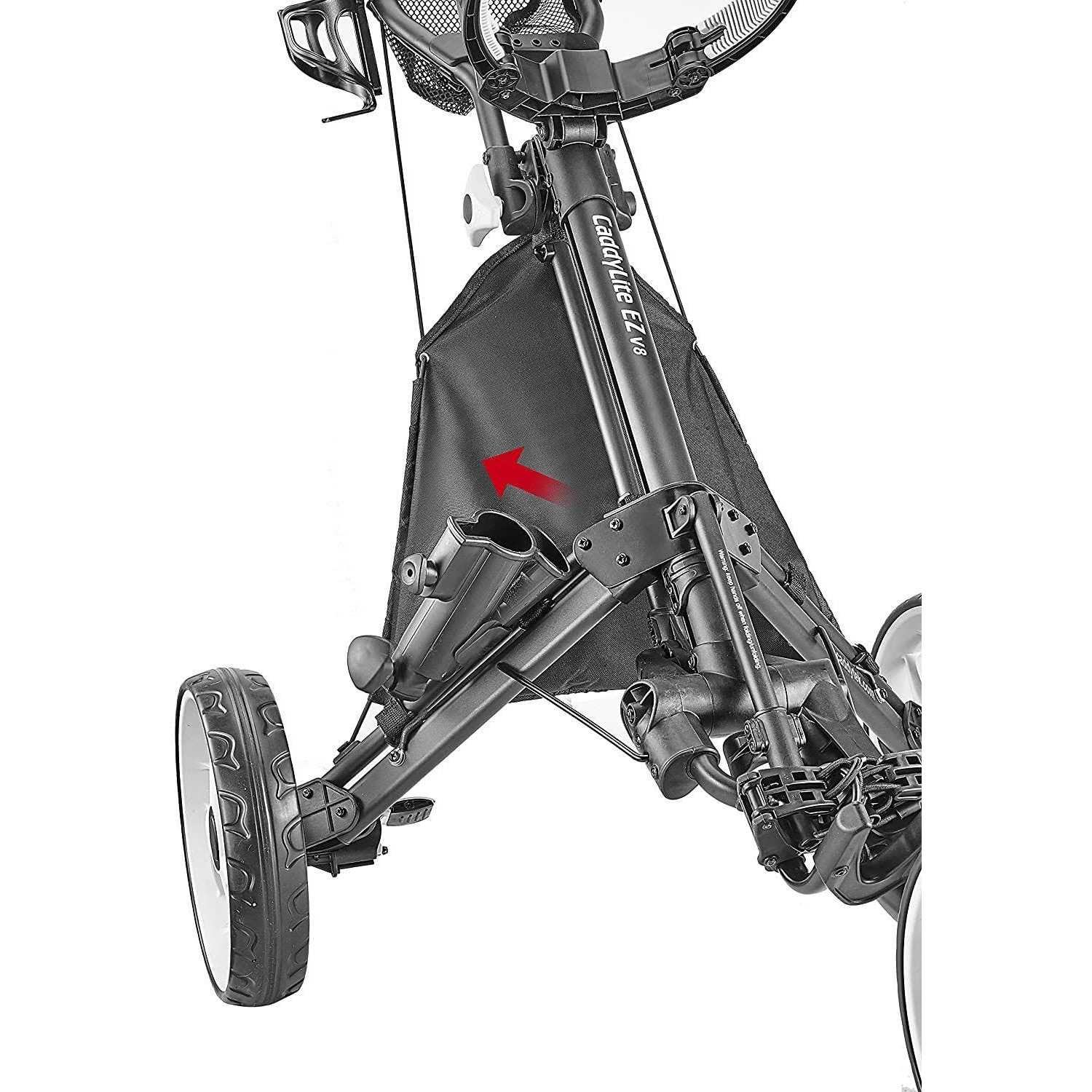 CaddyTek CaddyLite EZ Version 8 3 Wheel Golf Push Cart - Image 5