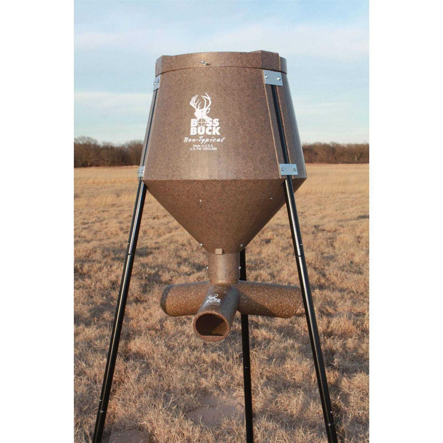 Alternative view of Boss Buck 200-lb. Gravity Feeder
