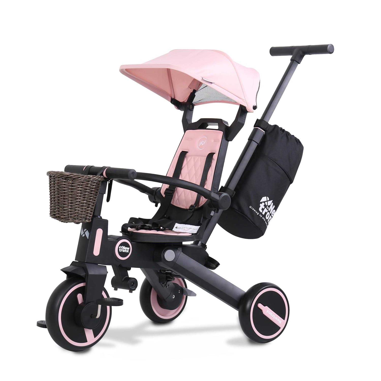 Newtronx Trixplorer 7 in 1 Toddler Tricycle Removable Push Handle