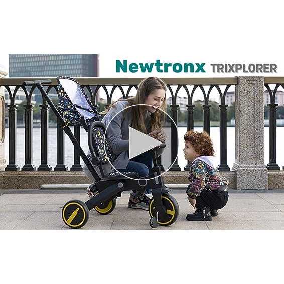 Newtronx Trixplorer 7 in 1 Toddler Tricycle Removable Push Handle - Image 2