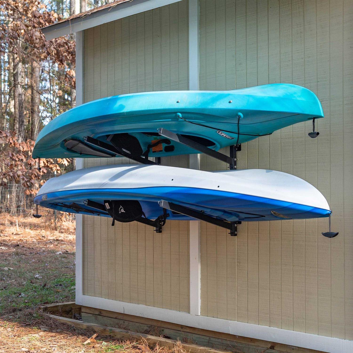 Storeyourboard G-Kayak Wall Storage Rack Outdoor Kayak Rack For 2 Boats