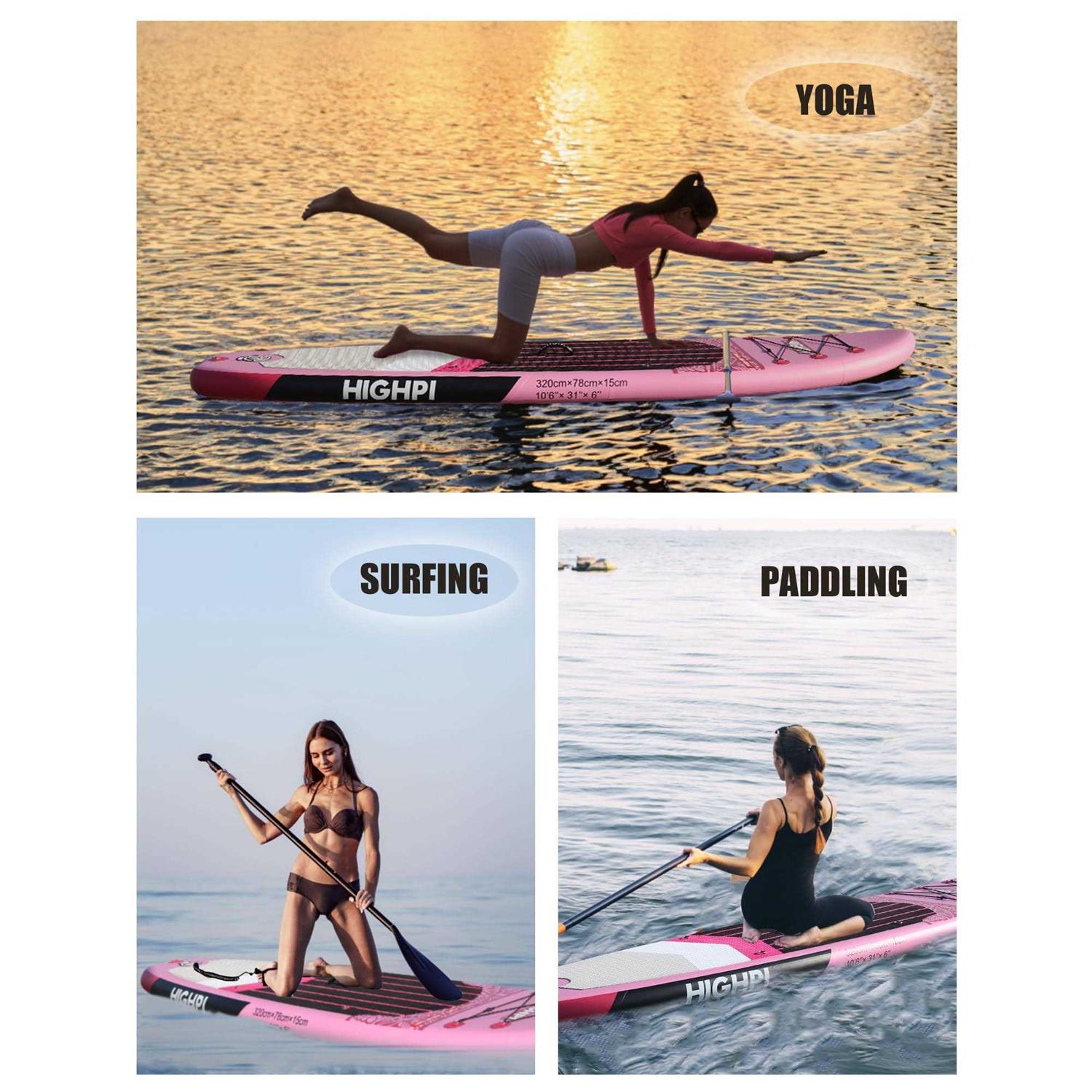 Highpi Inflatable Stand Up Paddle Board Vertically Center-Folded SUP - Image 3