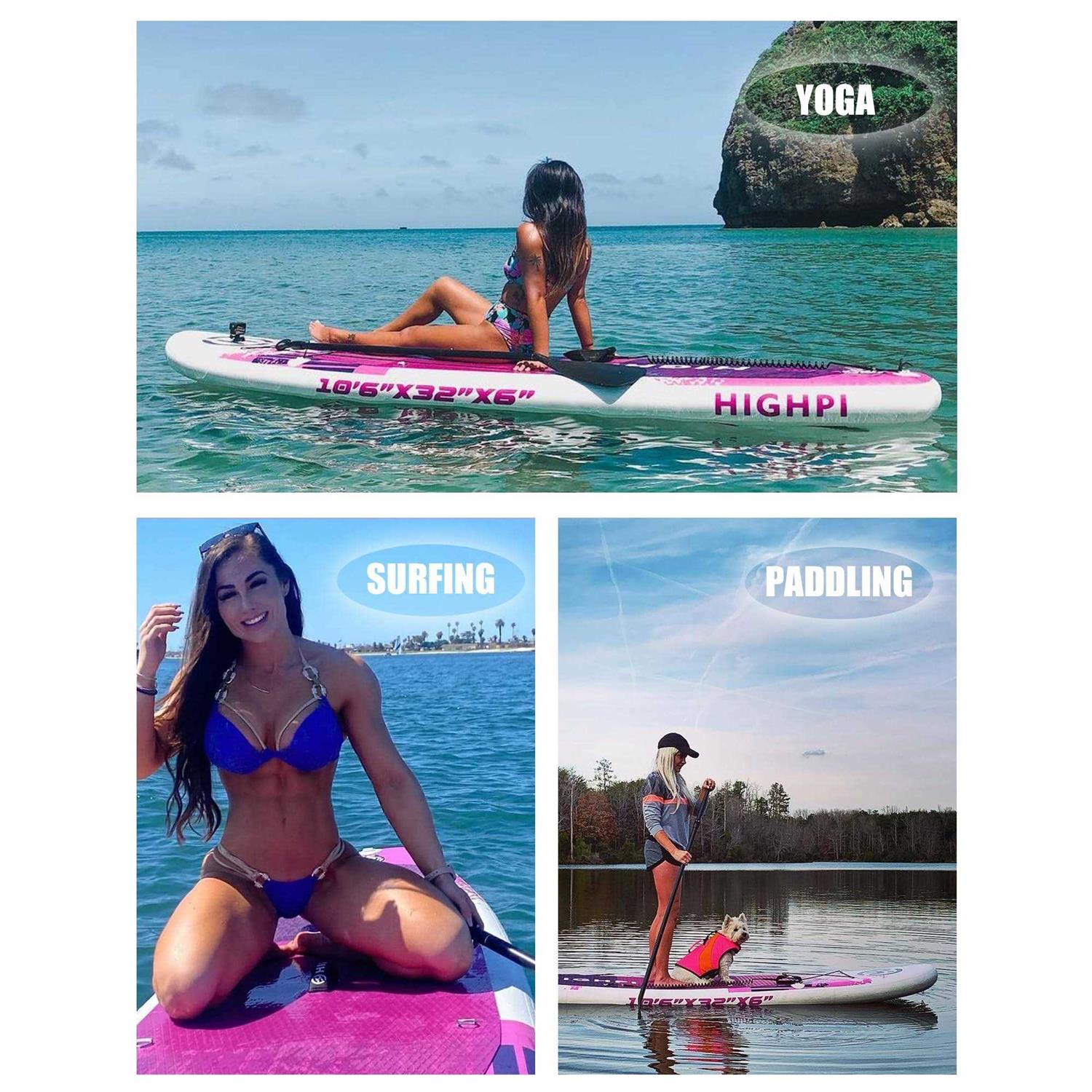 Highpi Inflatable Stand Up Paddle Board Vertically Center-Folded SUP - Image 5