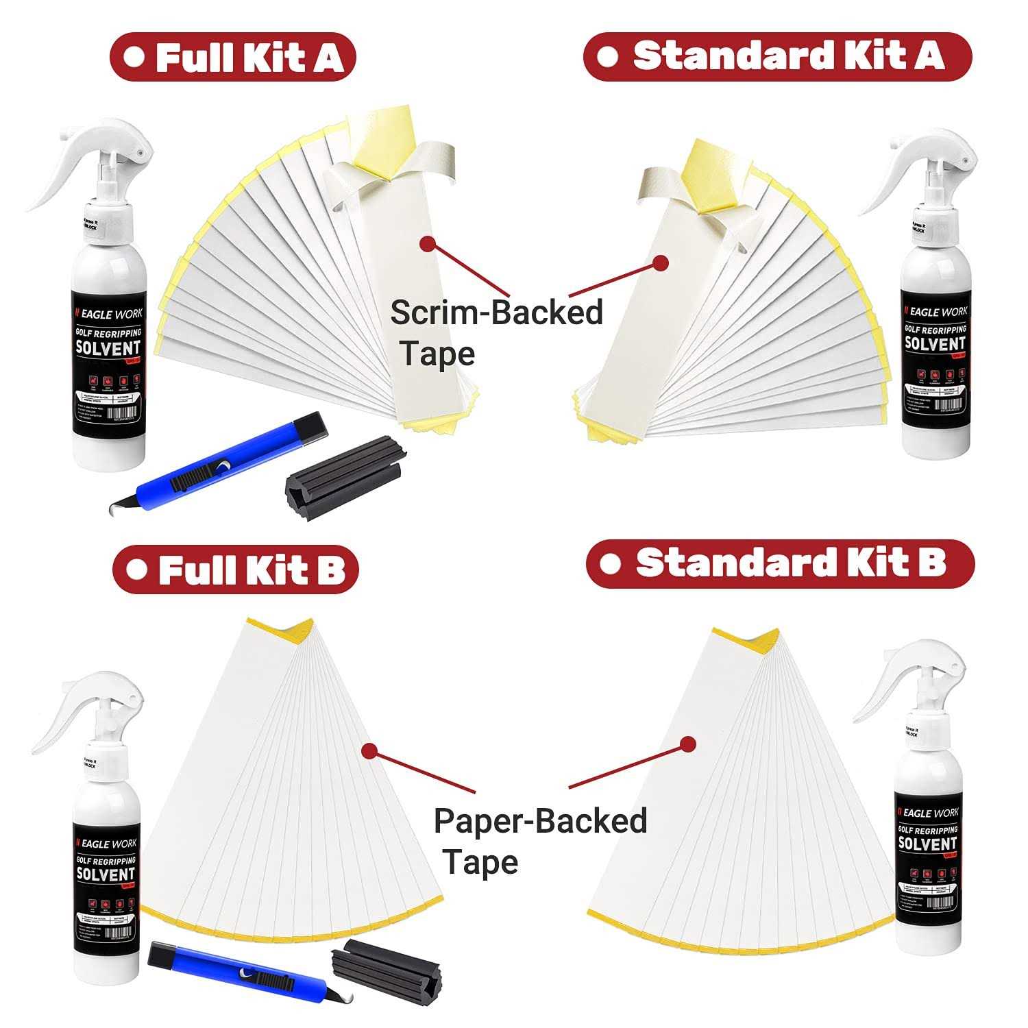 EAGLE WORK Golf Grip Kits for Regripping Golf Clubs - Image 3