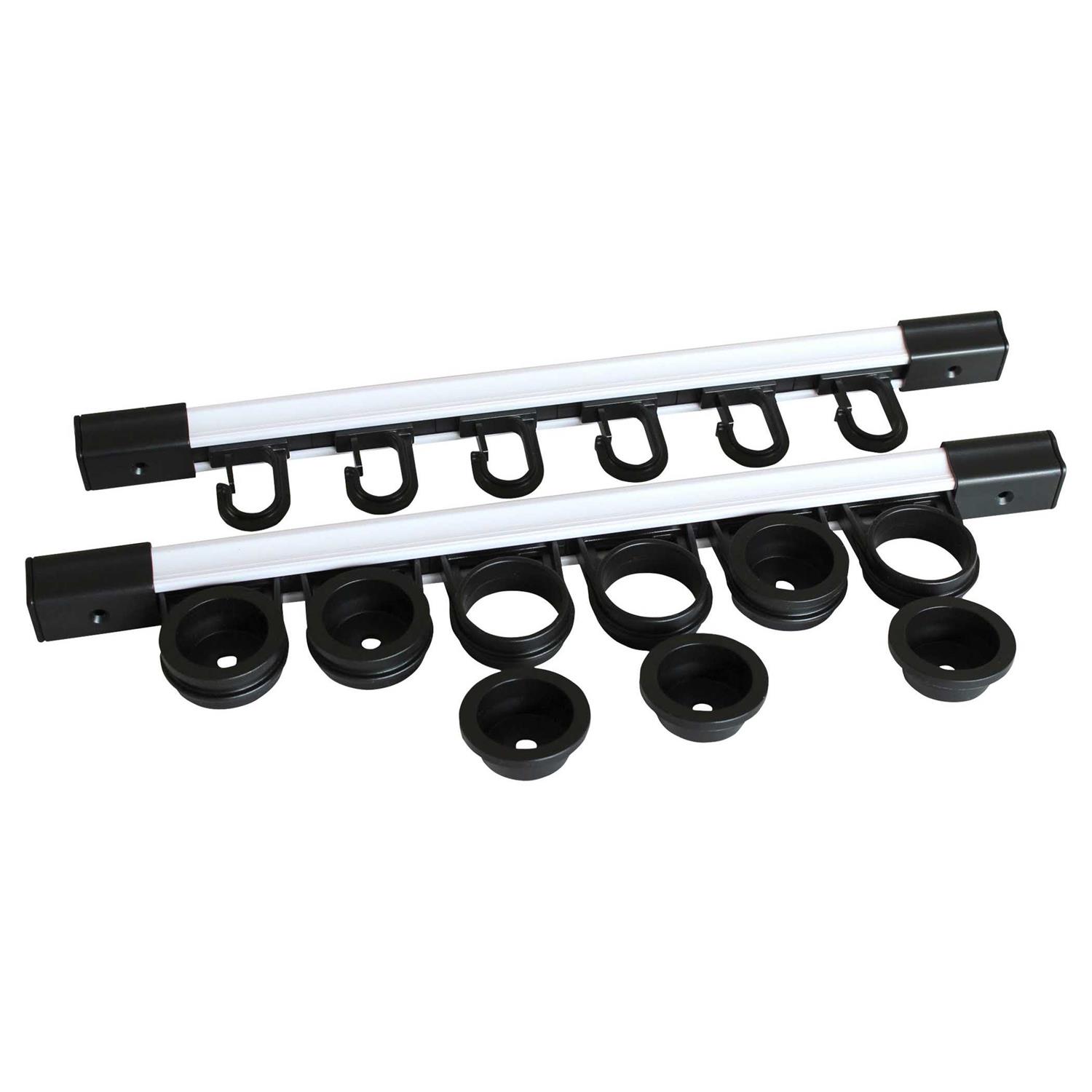 Rush Creek Creations 3-in-1 All Weather 6 Rod Wall/Ceiling Rack - Image 2