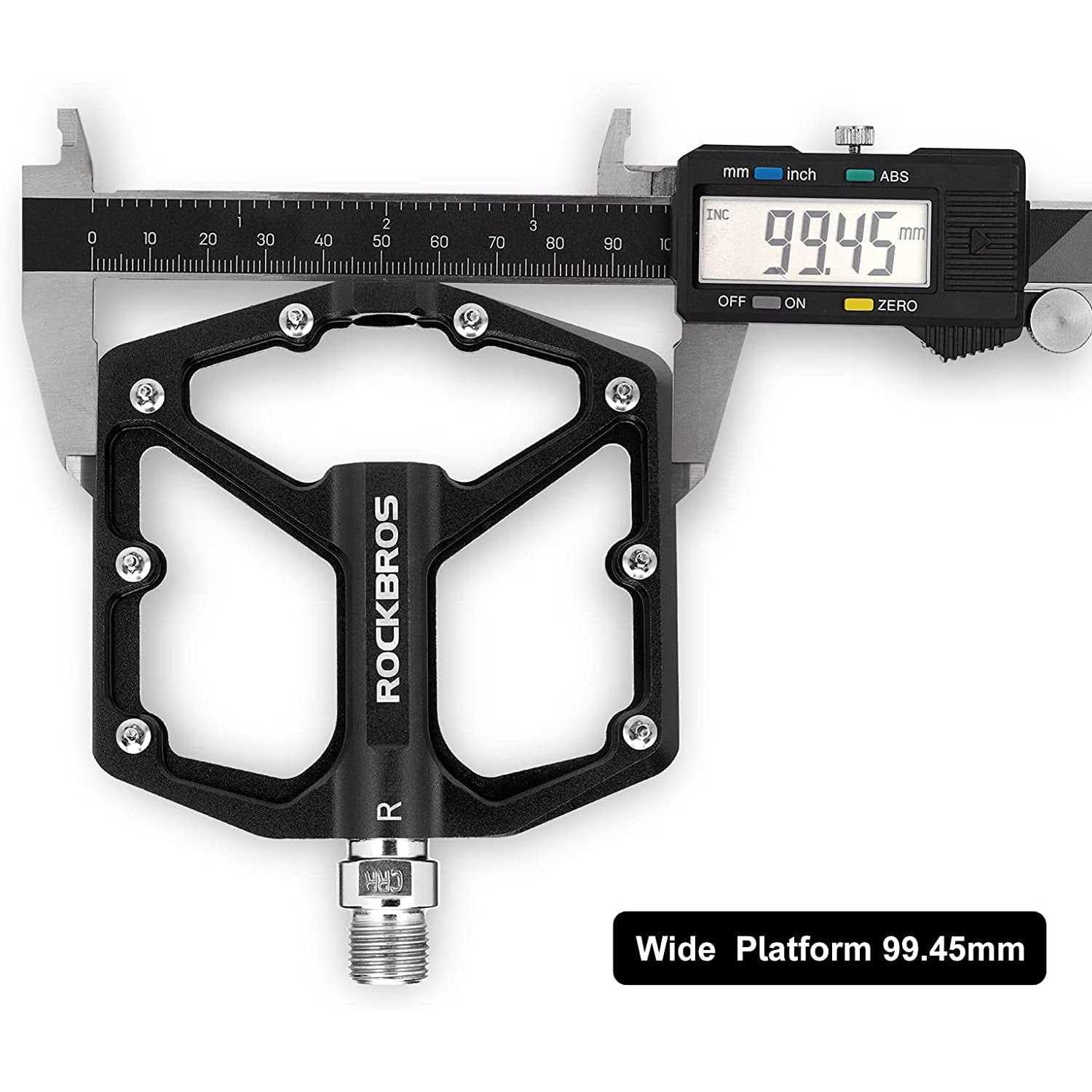 ROCKBROS Mountain Bike Pedals MTB Pedals Bicycle Flat Pedals Aluminum 916 Sealed Bearing Lightweight Platform for Road Mountain BMX MTB Bike - Image 4