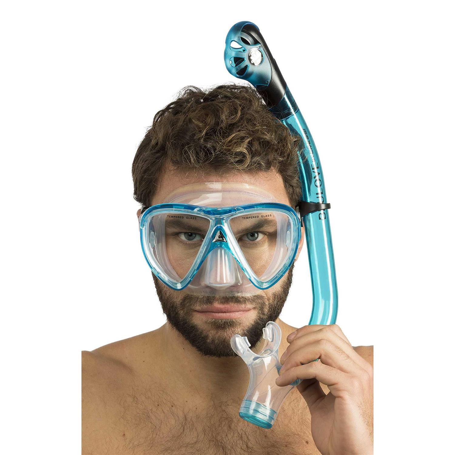 Cressi Ikarus Orion Dry Snorkel Mask Combo - Image 3