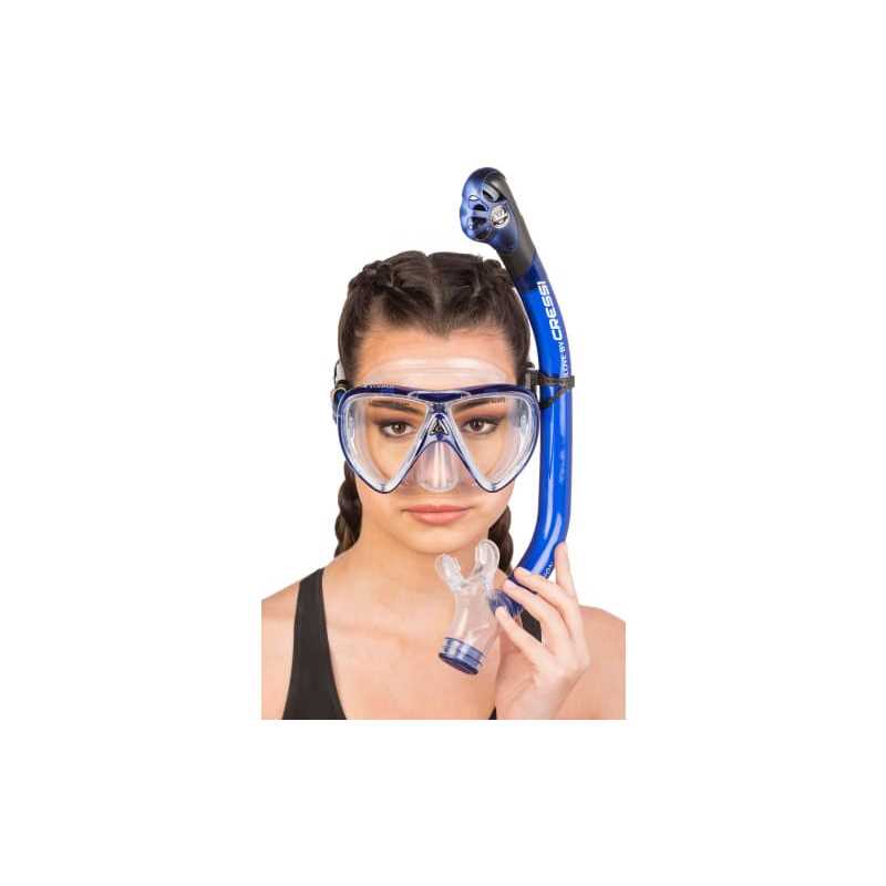 Cressi Ikarus Orion Dry Snorkel Mask Combo - Image 4