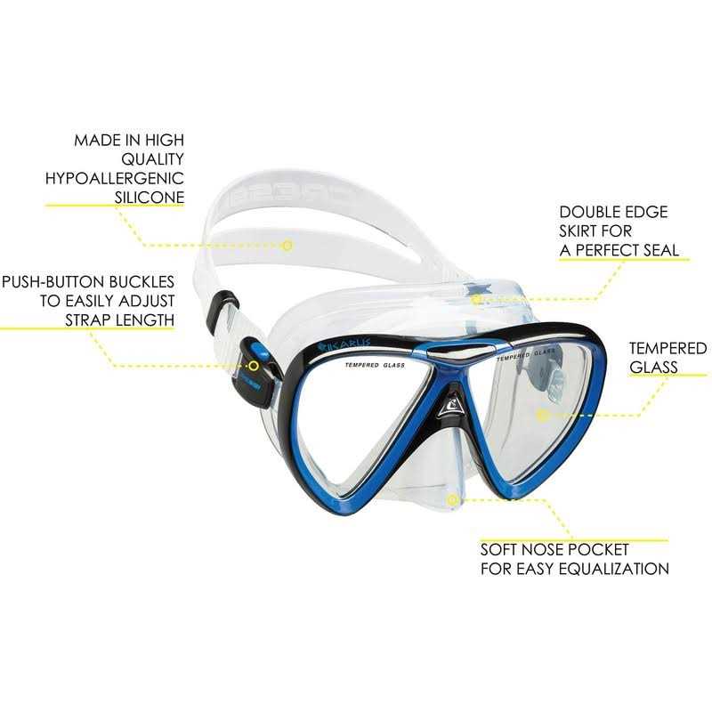 Cressi Ikarus Orion Dry Snorkel Mask Combo - Image 2