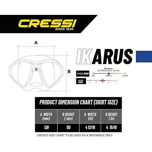 Cressi Ikarus Orion Dry Snorkel Mask Combo - Image 4