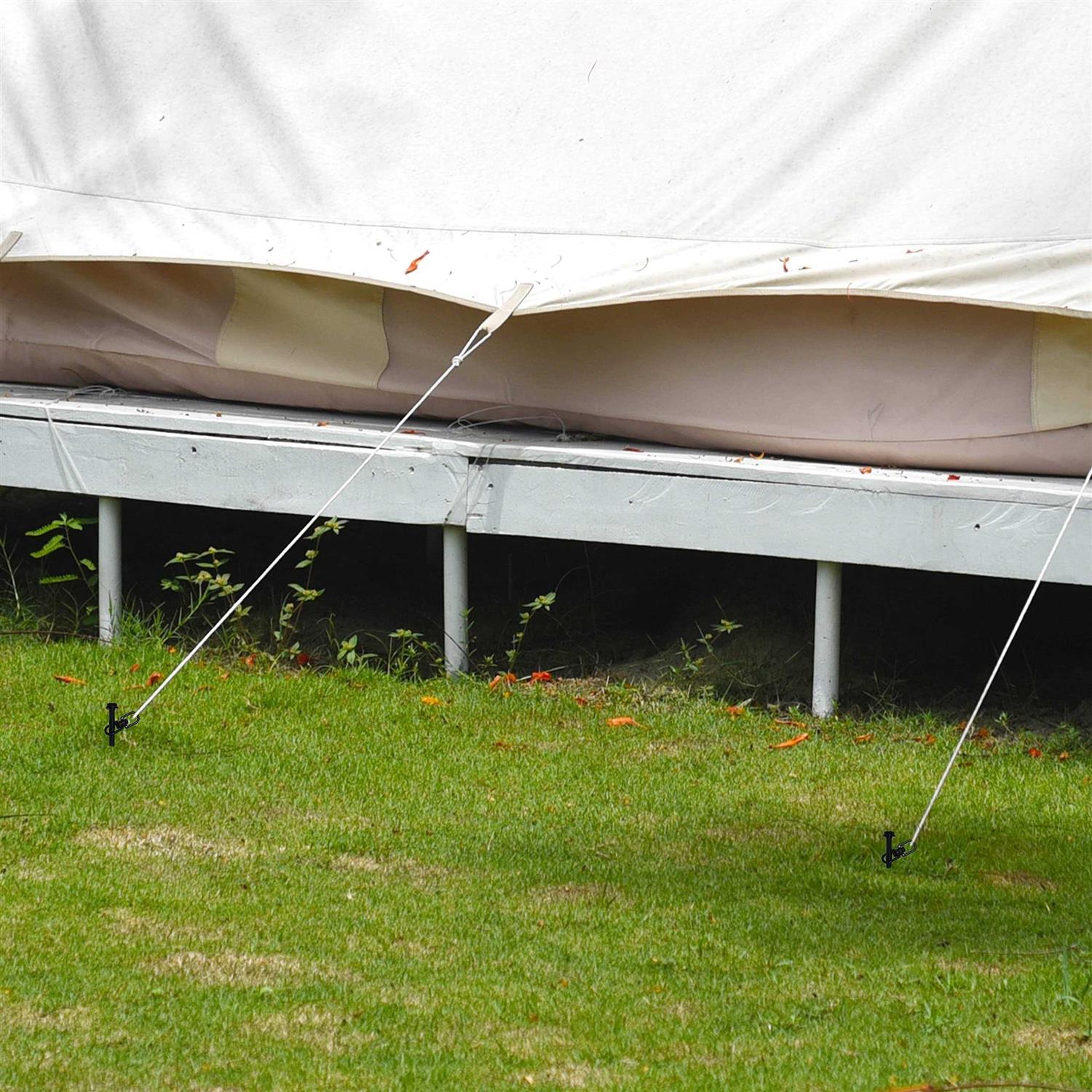 Vasgor Ground Anchors Easy to Use with Drill Heavy Duty Anchor Hook for Camping Tent - Image 4