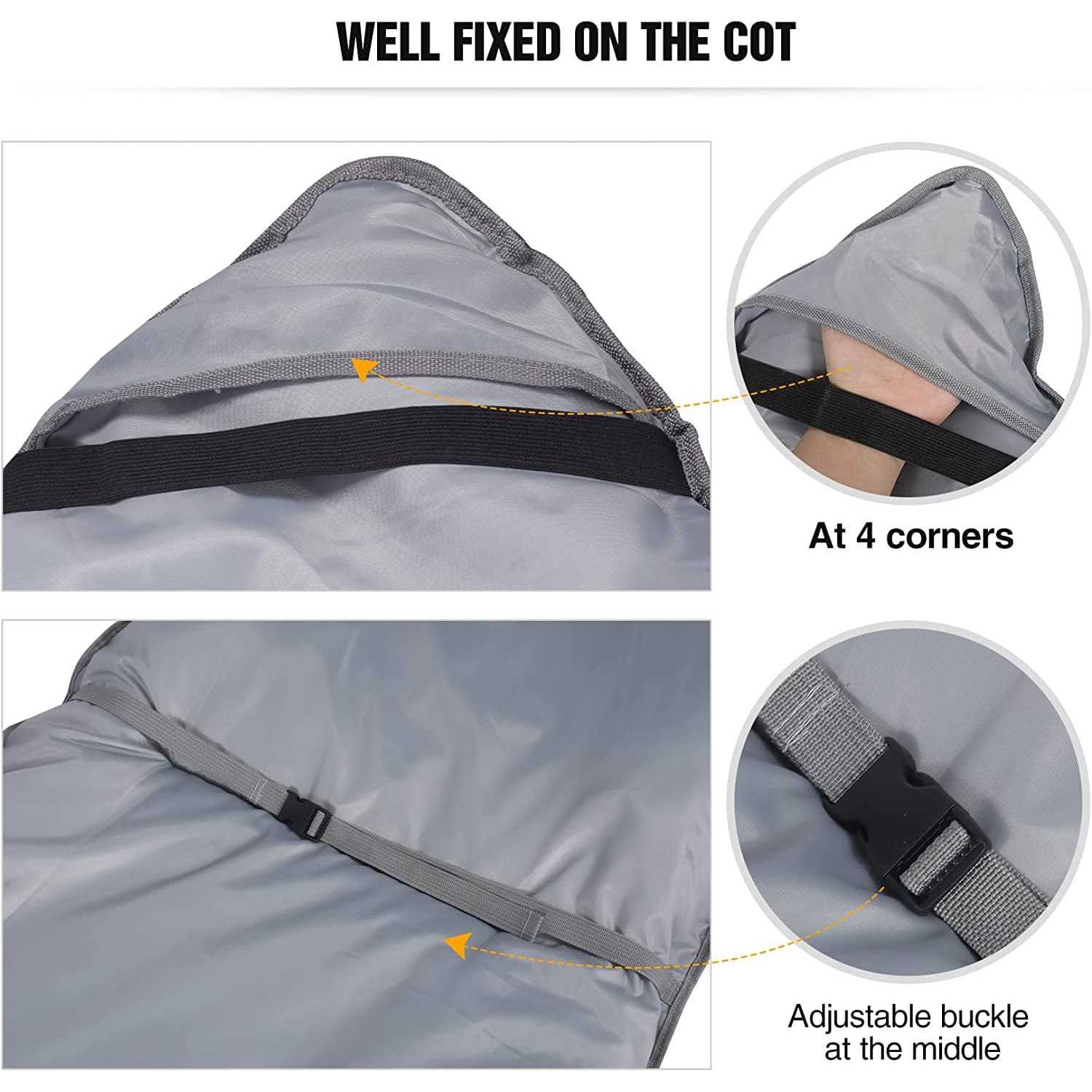 REDCAMP Cot Mattress Pad,Soft Cotton Sleeping Cot Pads for Camping - Image 5