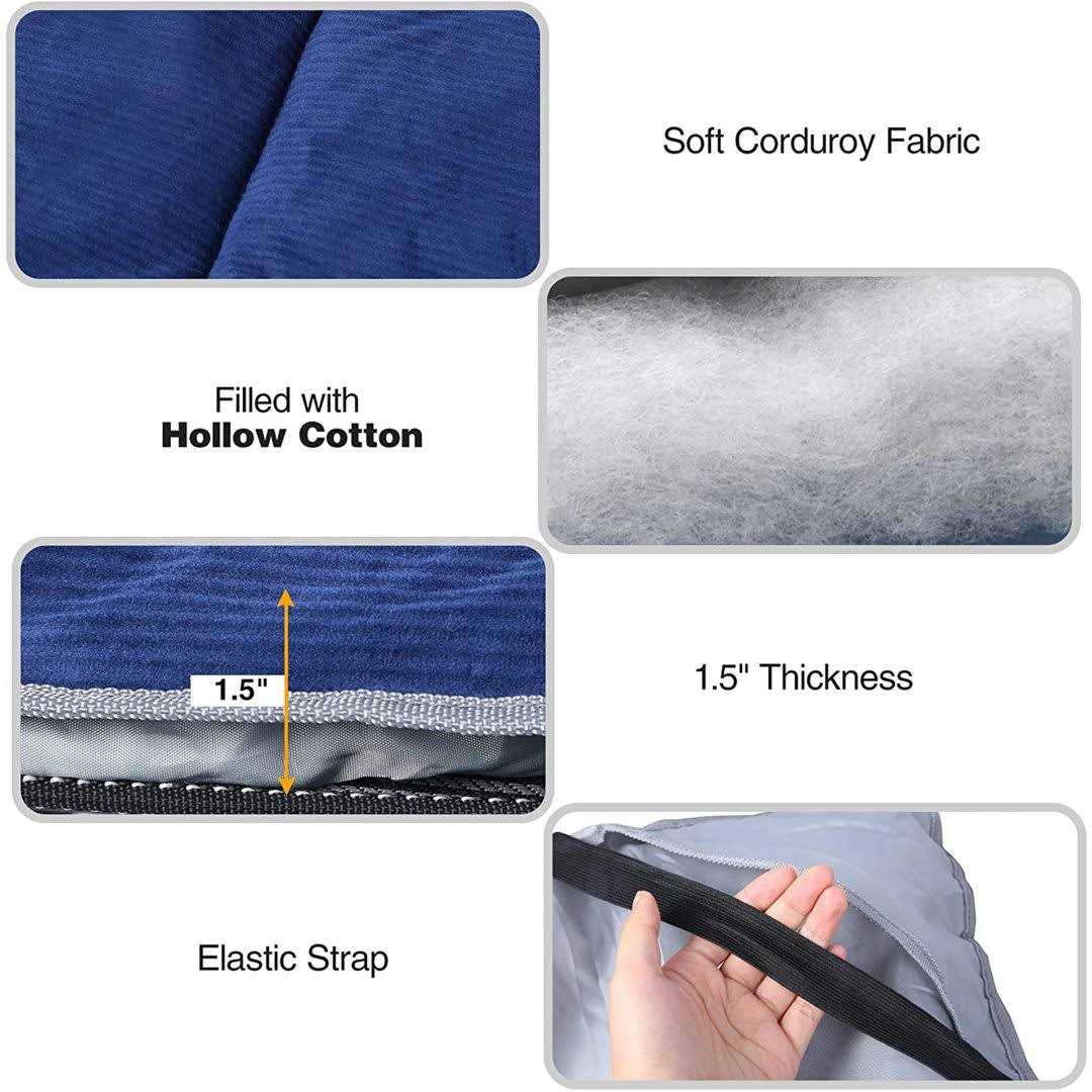 REDCAMP Cot Mattress Pad,Soft Cotton Sleeping Cot Pads for Camping - Image 3