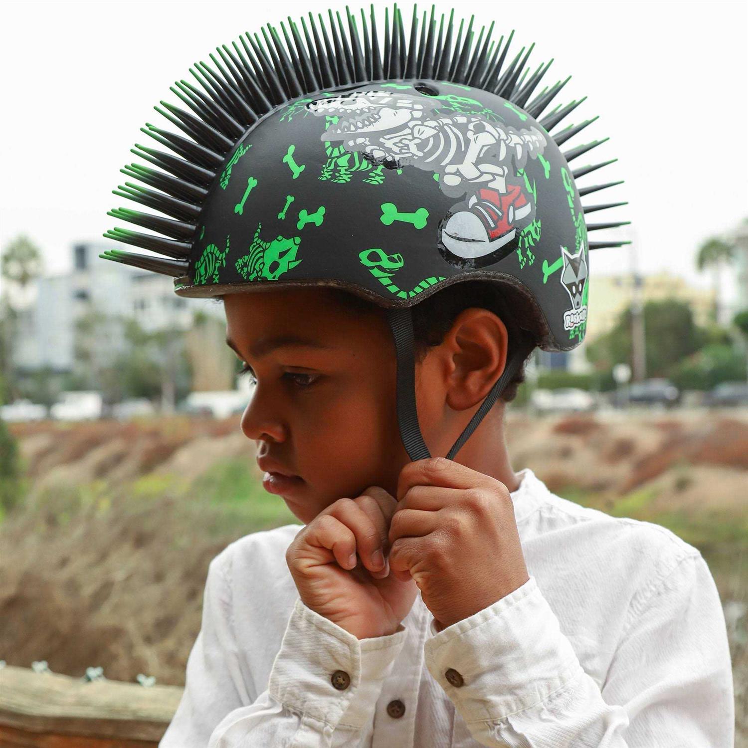 Raskullz Radasaurus Mohawk Bicycle Helmet - Image 2