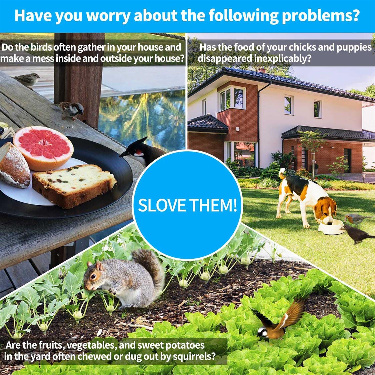 HiAnifri Owl Decoy to Scare Birds Squirrels,2023 Upgraded Plastic Owl Decoy to Scare Birds Away,Motion Activated Owl Decoy with 360 Rotating Head,Garden Owls t - Image 4