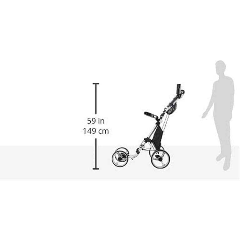 CaddyTek Explorer V8 SuperLite 4 Wheel Golf Push Cart - Image 4
