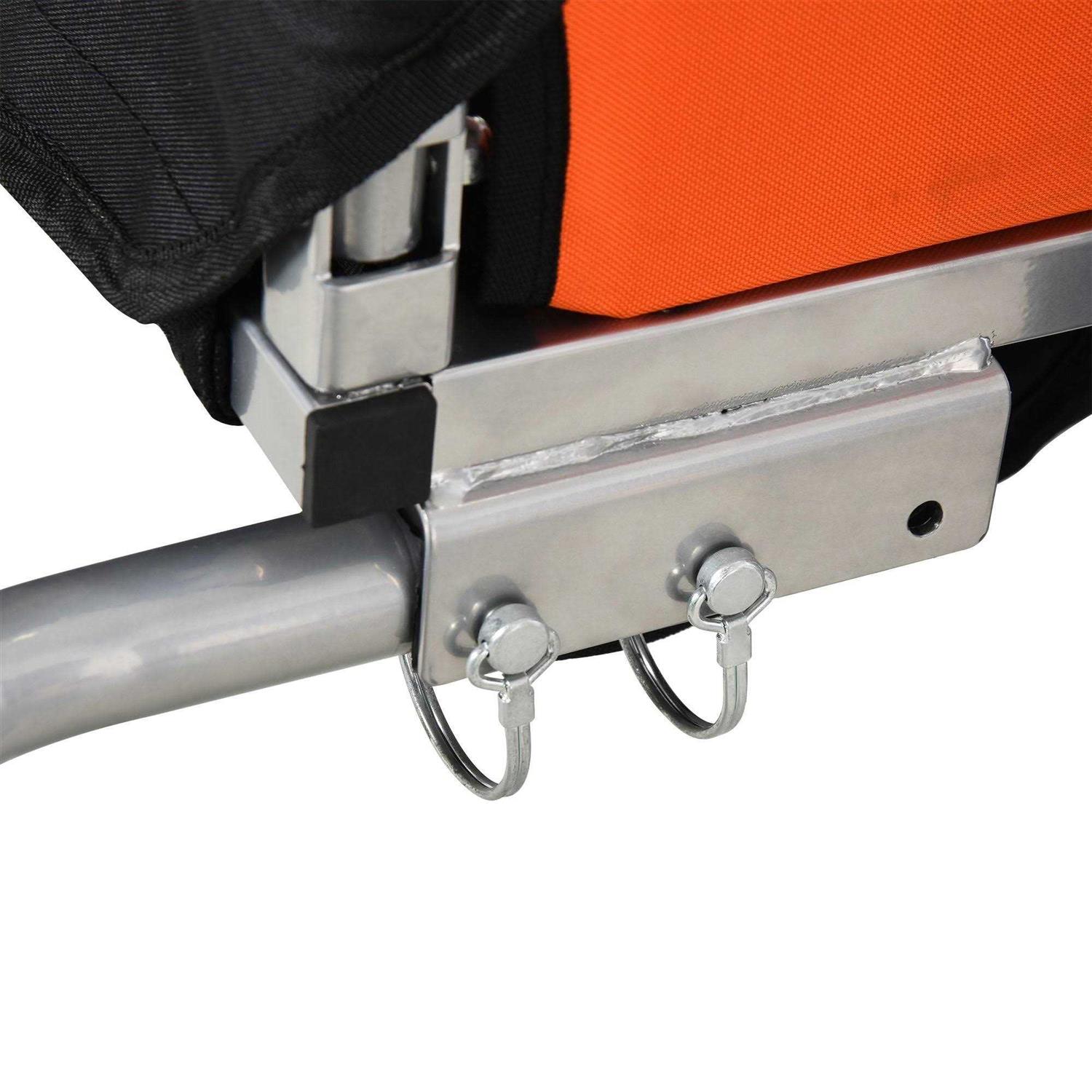 Aosom 2-Seat Child Bike Trailer for Kids with a Strong Steel Frame - Image 4