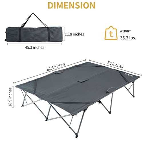 KingCamp Double Camping Cot - Image 4