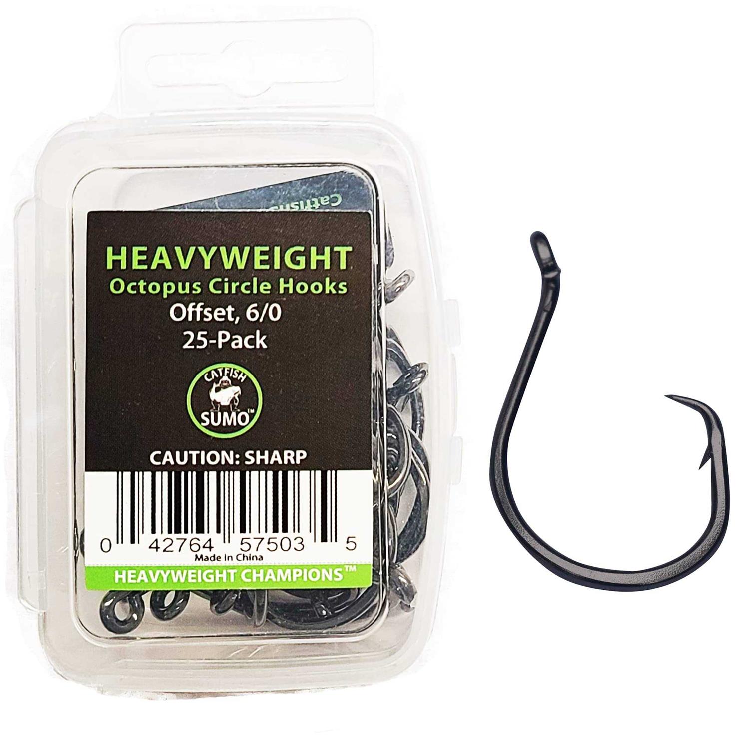 Catfish Sumo Heavyweight Catfish Hooks Offset Octopus Circle Hooks