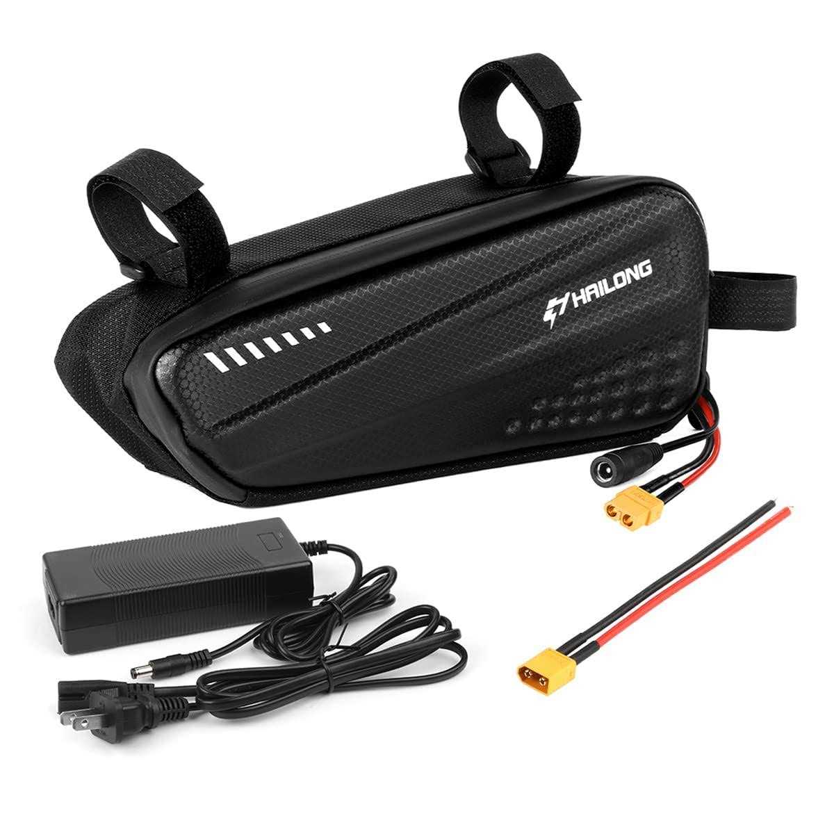 H HAILONG 36V Battery 48V Battery Ebike Battery,36V 8Ah/ 12AH / 48Volt 10Ah Electric Bike Scooter Lithium Battery with Waterproof Case,2A Charger - Image 3