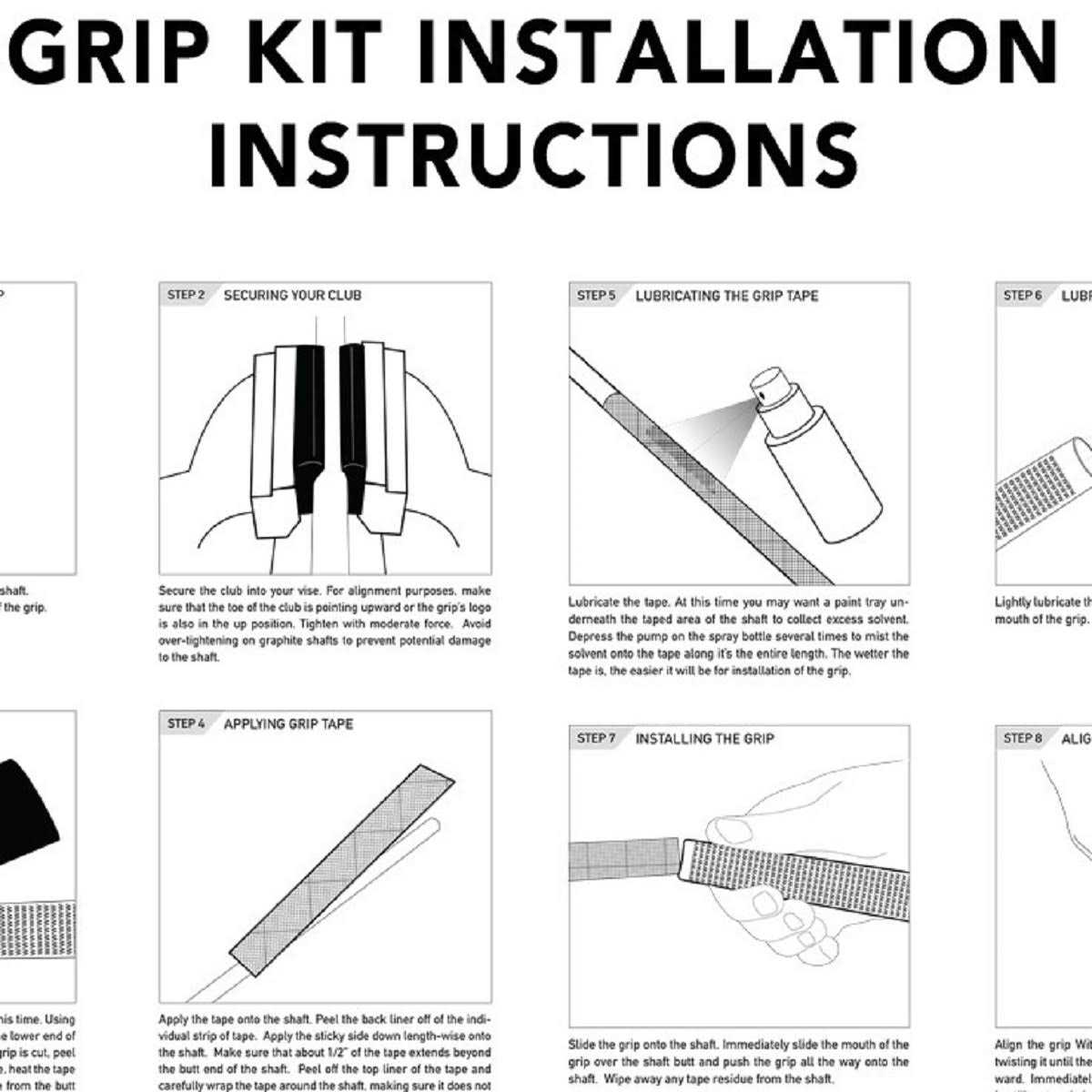 Karma Velour Black 13 Piece Golf Grip Bundle - Image 4