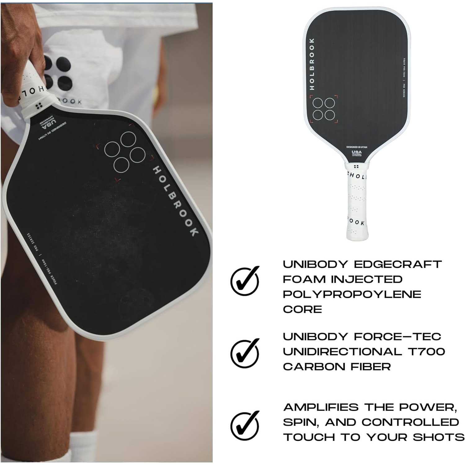 Holbrook Pickleball Paddle Power Pro - Image 3