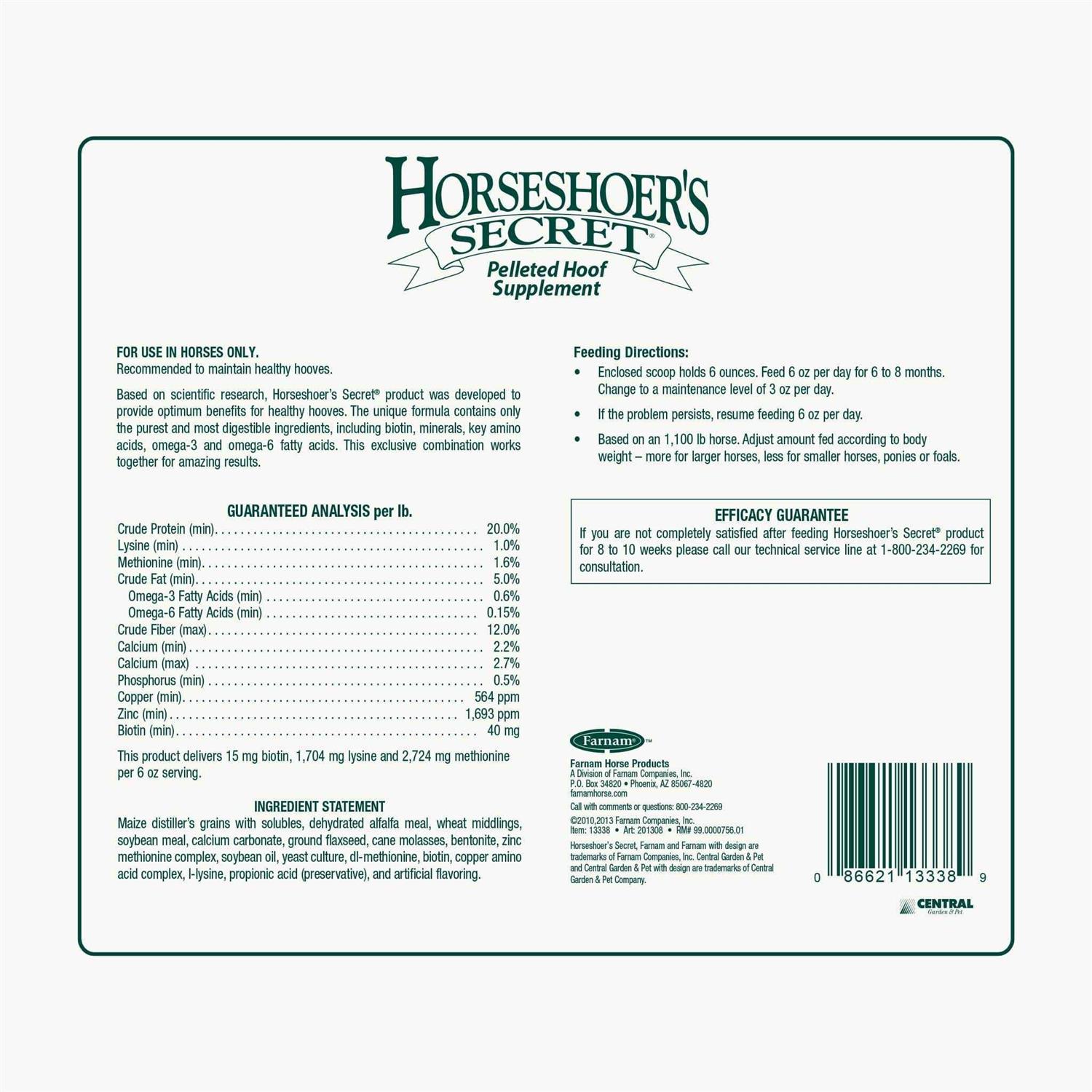 Farnam Horseshoer's Secret Pelleted Hoof Supplement - Image 2