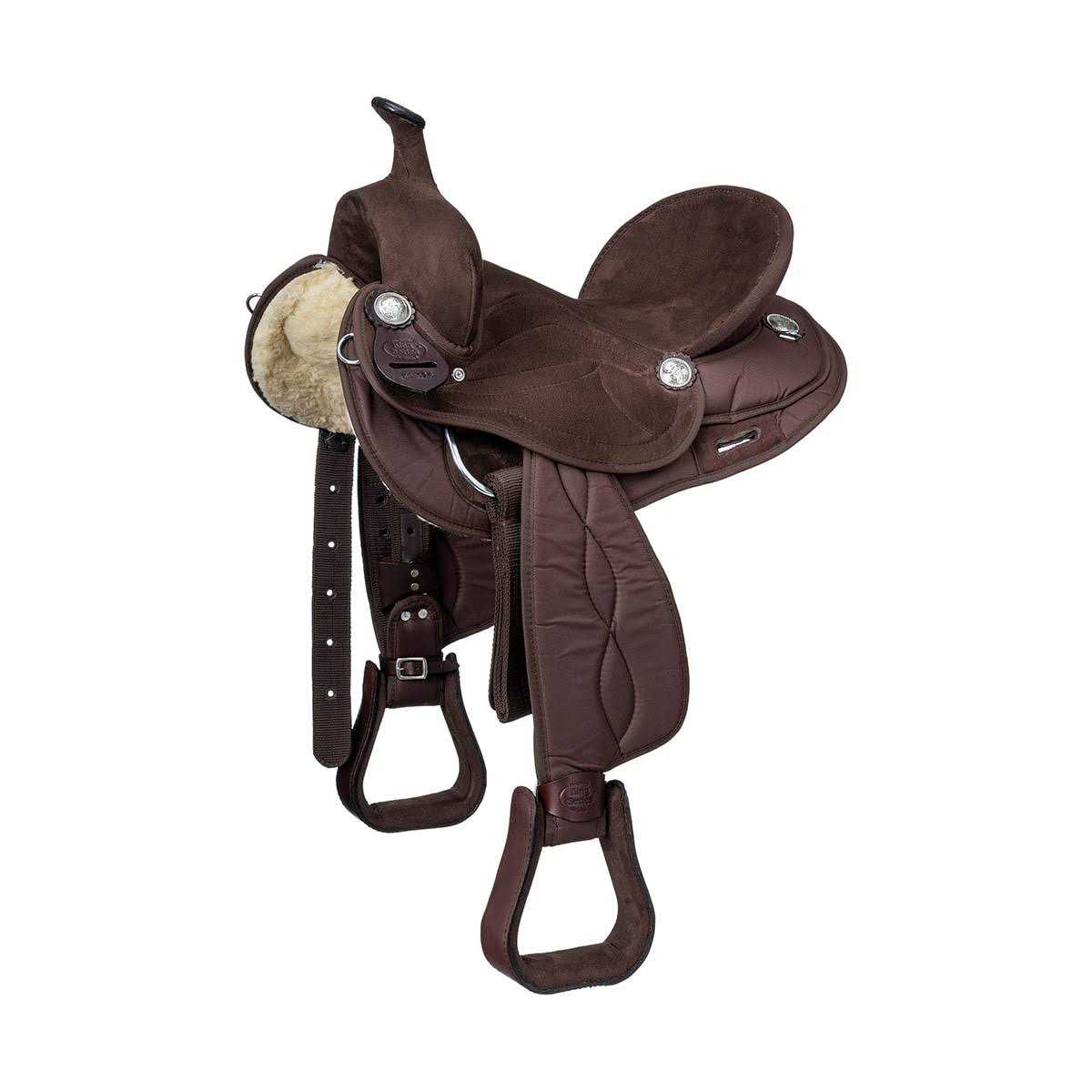 King Series Suede Seat Synthetic Trail Saddle - Image 3