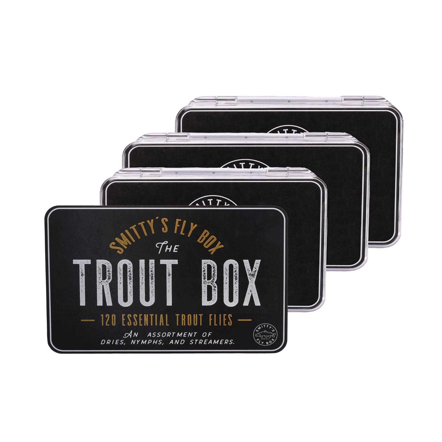 Smitty's Fly Box Trout Box Premium Trout Flies Assortment of Dry Flies, Nymphs, Euro Nymphs, Stimulators, Wooly Buggers and Streamers for Fly - Image 2
