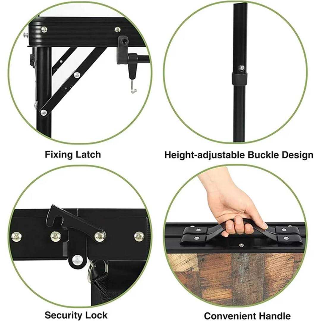 Alternative view of CampLand Folding Cooking Table Outdoor Portable Cook Station Aluminum Camping K