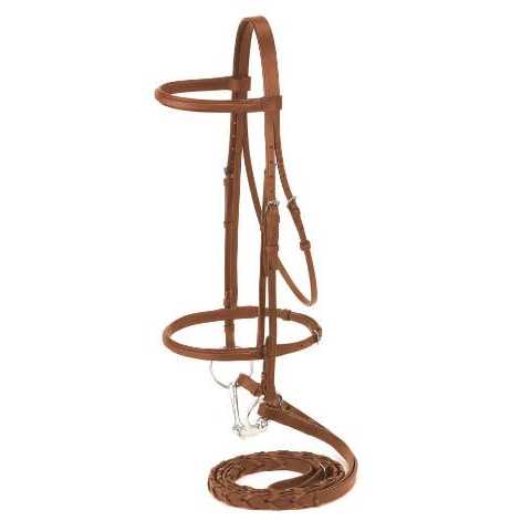 Silver Fox Raised Snaffle Bridle - Image 3