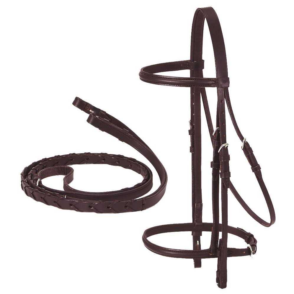 Silver Fox Raised Snaffle Bridle - Image 5