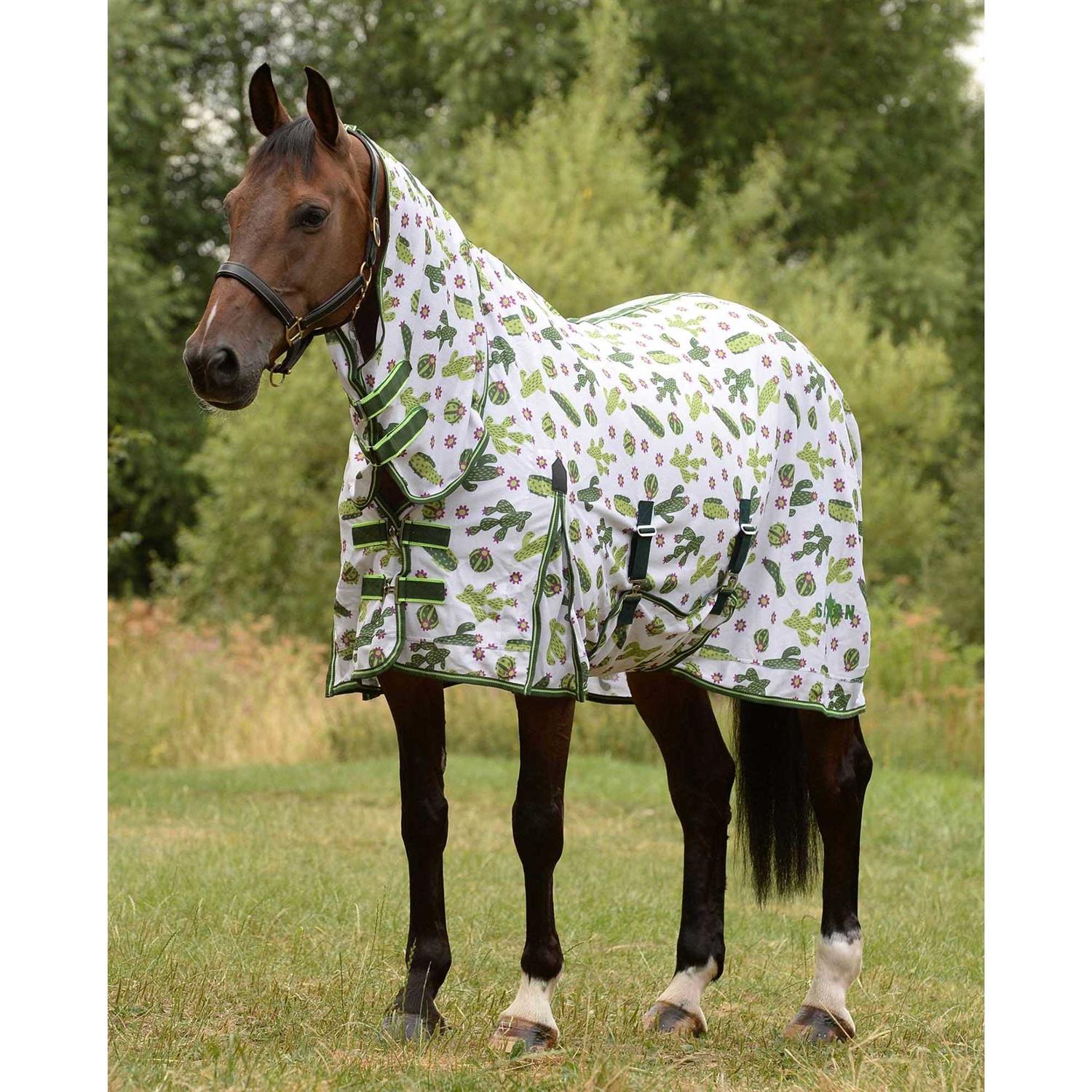Saxon Mesh with Gusset Belly Wrap Standard Neck Fly Sheet - Image 5