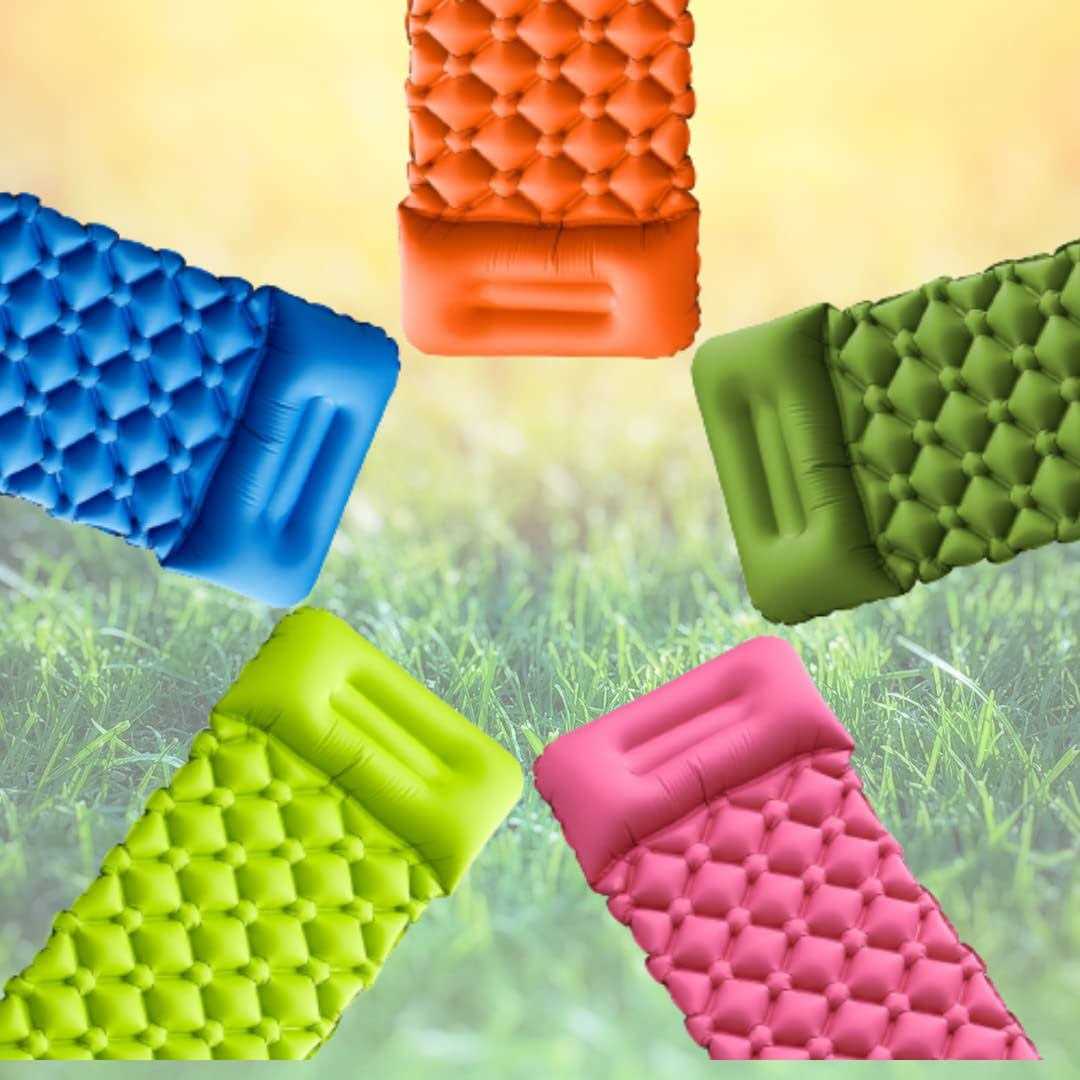 High Stream Gear Kids Sleeping Pad for Camping and Sleepovers with Pillow Inflatable Camping Mattress for Backpacking & Travel - Image 2