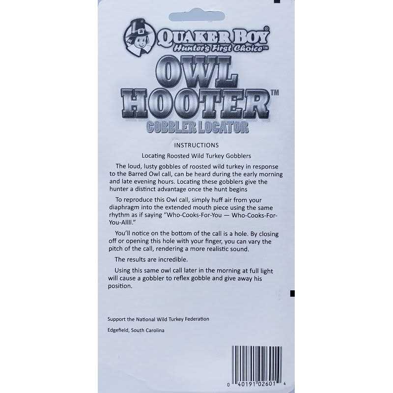 Quaker Boy Owl Hooter Call - Image 4