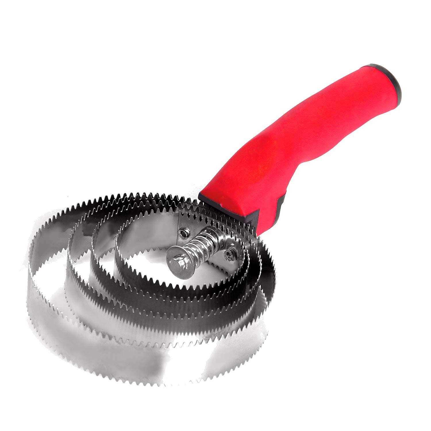 BOTH WINNERS Reversible Stainless Steel Curry Comb with Soft Touch Grip