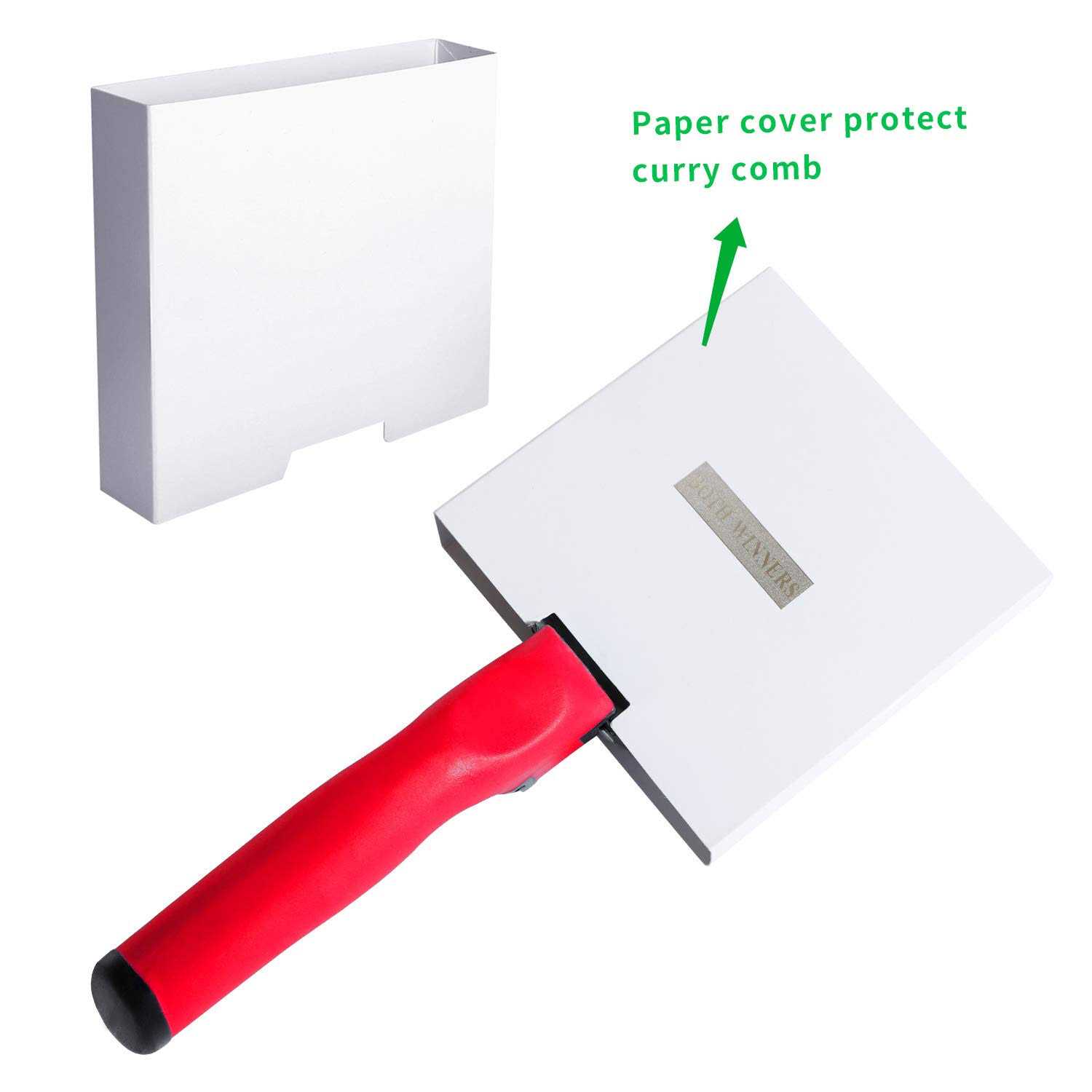 Alternative view of BOTH WINNERS Reversible Stainless Steel Curry Comb with Soft Touch Grip