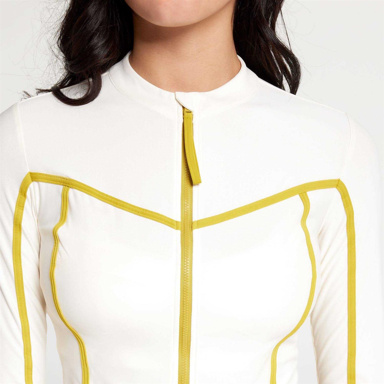 Alternative view of Calia Women's Cropped Zip Swim Rashguard
