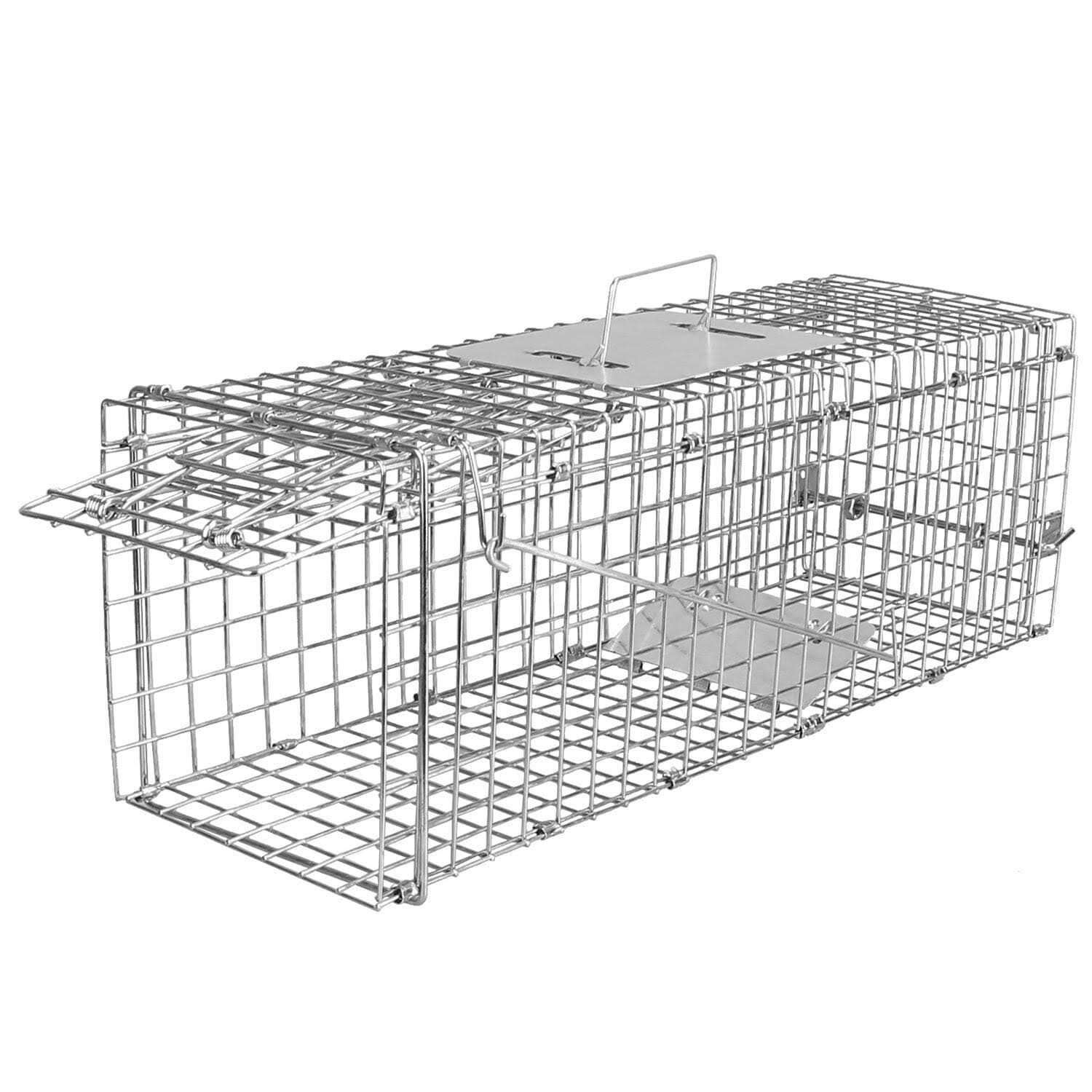 iMounTEK Humane Trap Cage Catch Release Live Small Animal Rodent Cage Collapsible Metal Wire - Image 4